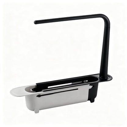 🧽 Adjustable Telescopic Sink Organizer – Drain, Dry & Declutter💦
