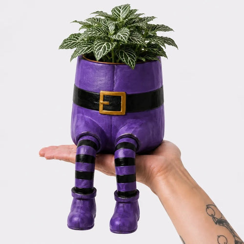 🎃 Halloween Character Planters with Dangling Legs – 7 Spooky Styles