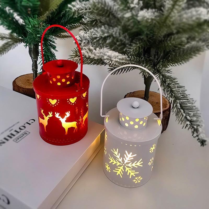 🎄 Flameless Christmas Lantern – Cozy LED Glow, 3 Festive Styles