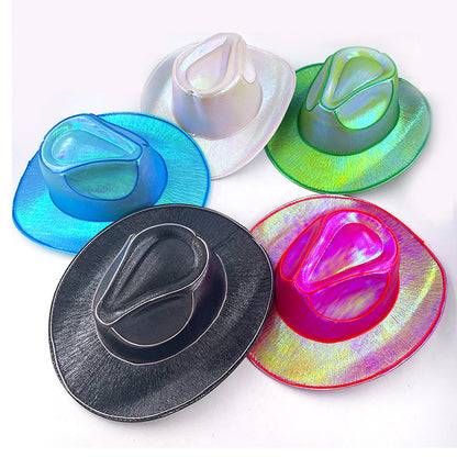 Light Up the Night 👻 LED Glow Cowboy Hat – Halloween Party Costume