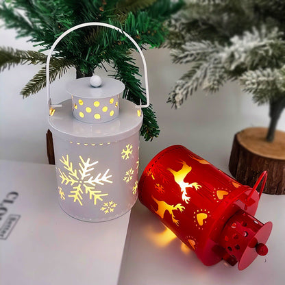 🎄 Flameless Christmas Lantern – Cozy LED Glow, 3 Festive Styles