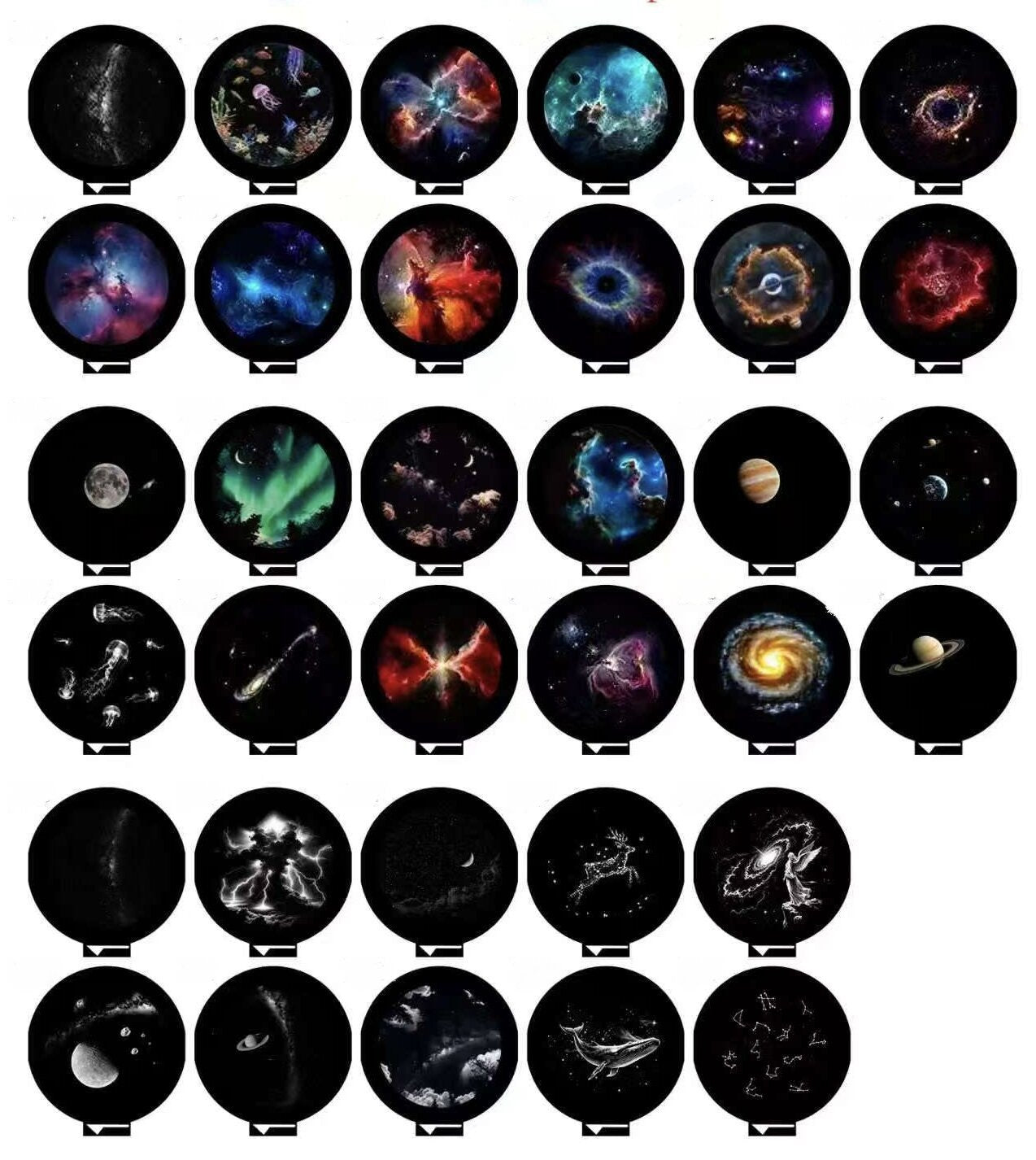 USB Projector Night Light | Multi-Slide Scenes & 3 Lighting Modes