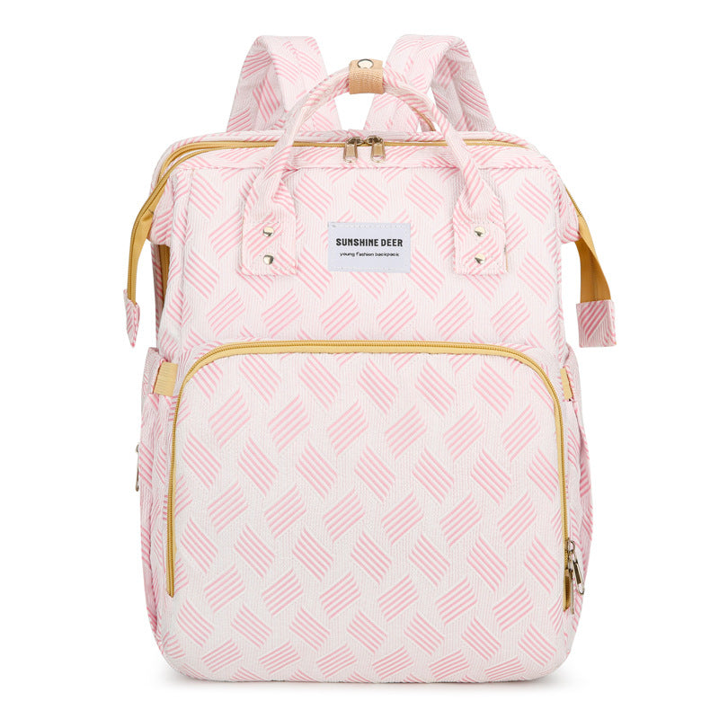 👶  2-in-1 Baby Diaper Bag Backpack – Fold-Out Care Space & Large Storage