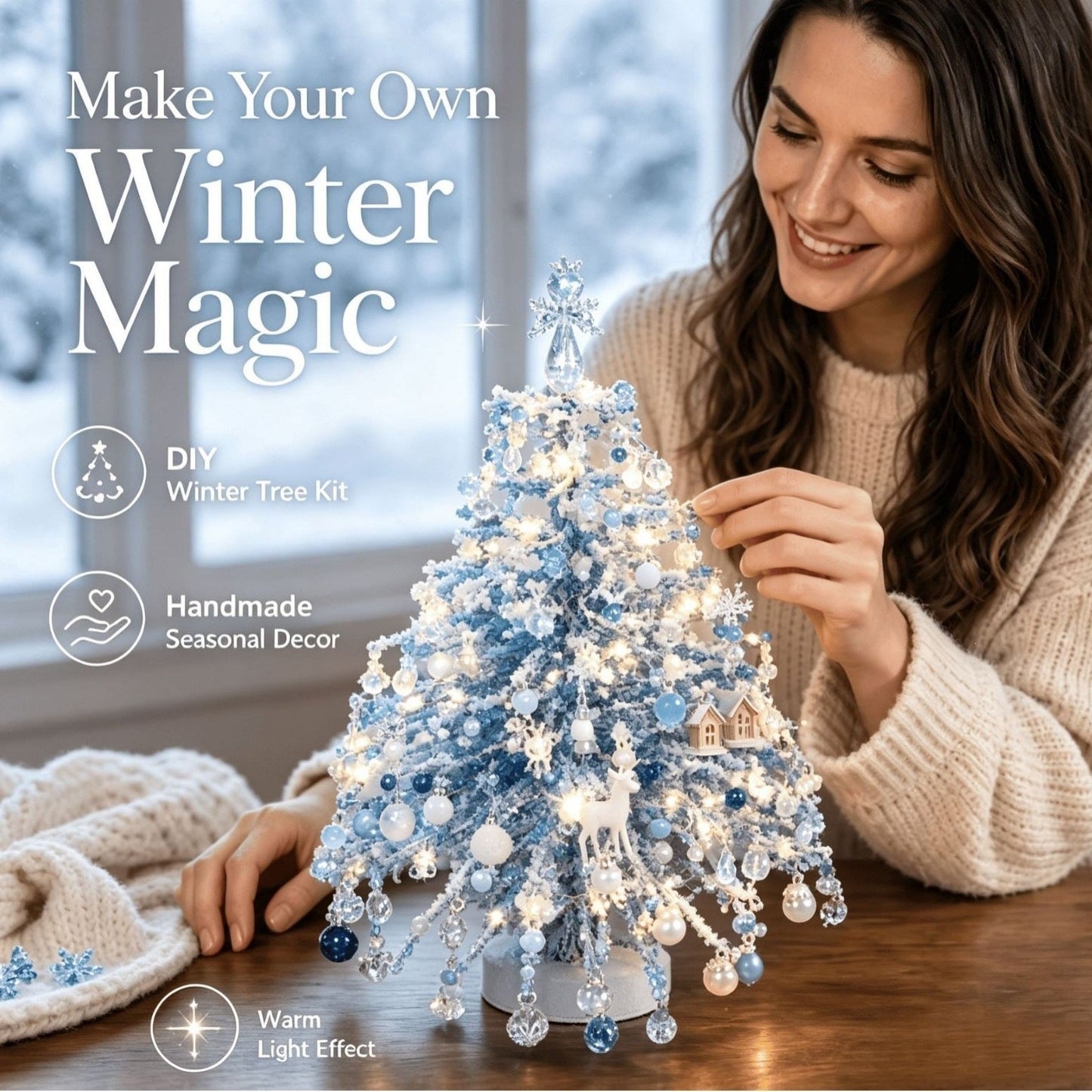 🎄 DIY Beaded Christmas Tree Kit – Create Your Own Holiday Magic