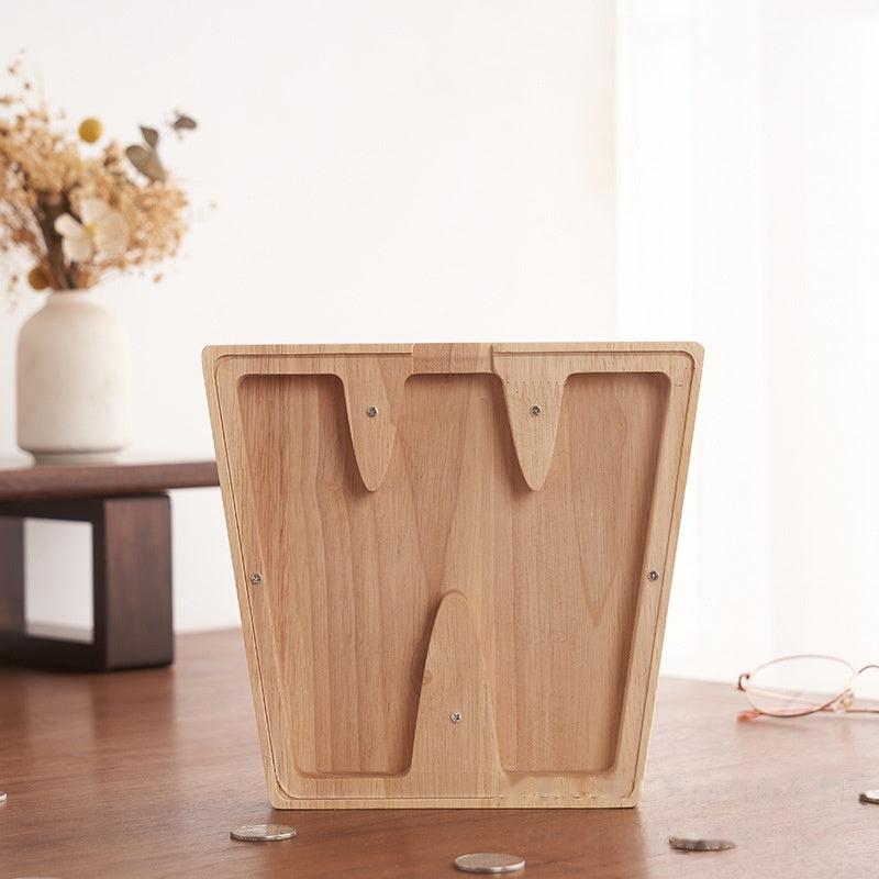 💛 Wooden Letter Piggy Bank – A Special Place for Their First Savings