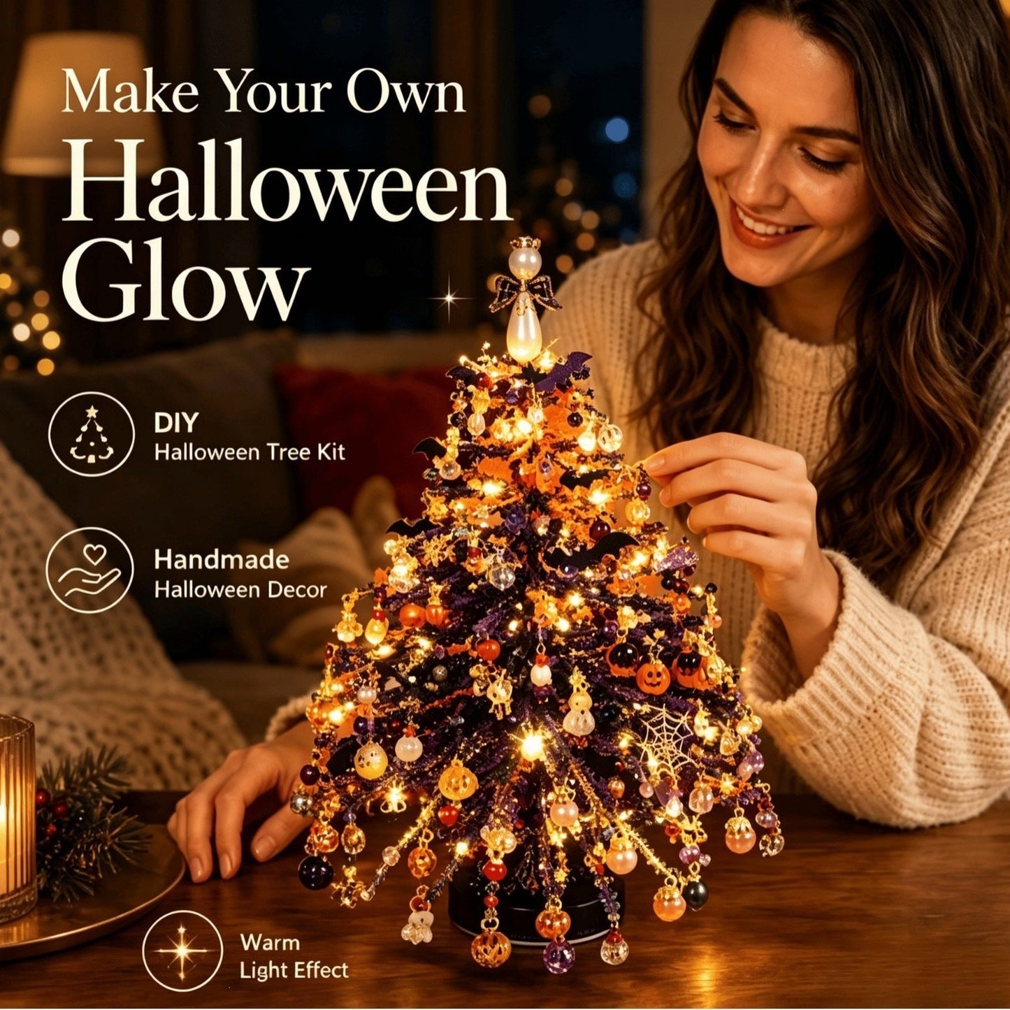 🎄 DIY Beaded Christmas Tree Kit – Create Your Own Holiday Magic