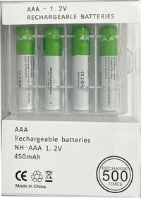 4-Pack AAA · 450mAh
