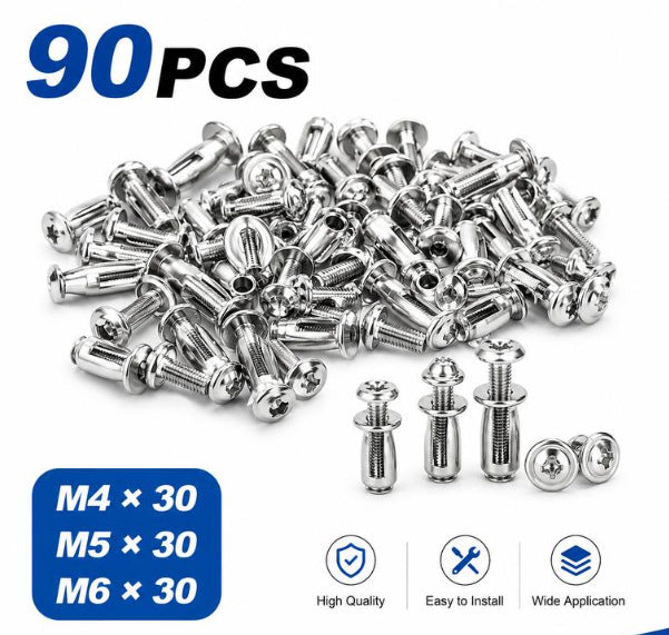 🔩 30PCS M4 M5 M6 Threaded Insert Nut Set for Repairs