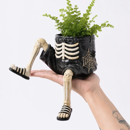 🎃 Halloween Character Planters with Dangling Legs – 7 Spooky Styles