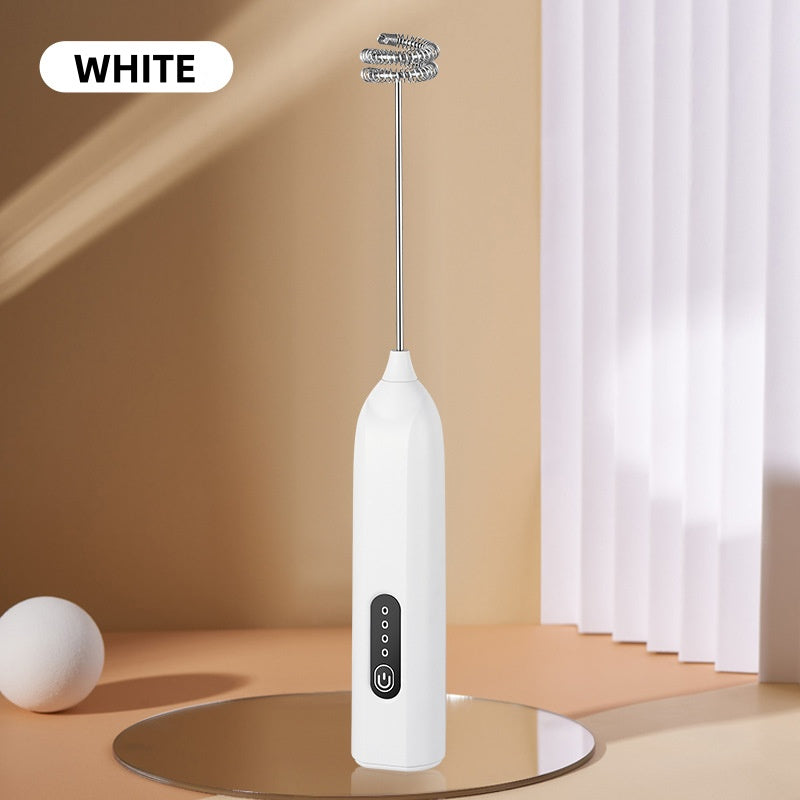 3-Speed Rechargeable Milk Frother for Café-Style Drinks