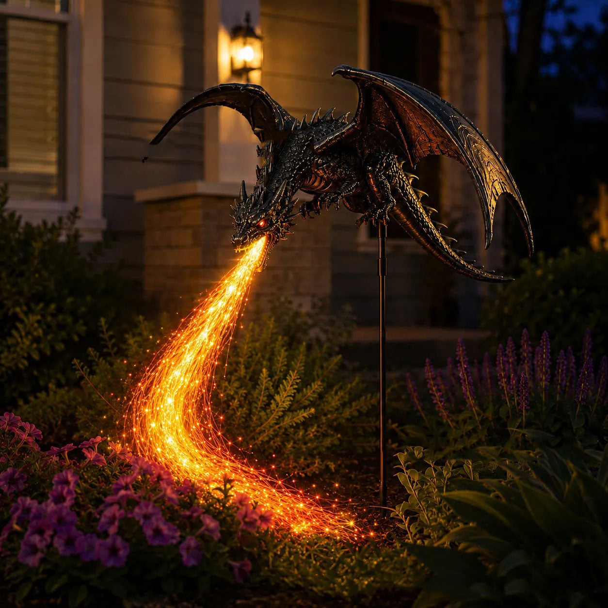🐉Solar Dragon Fire Garden Light-Your Garden Breathing Fire After Dark