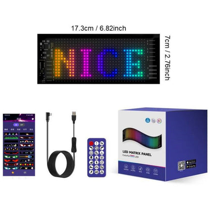 🚗 Smart LED Pixel Car Display – App-Controlled DIY Text & Animations