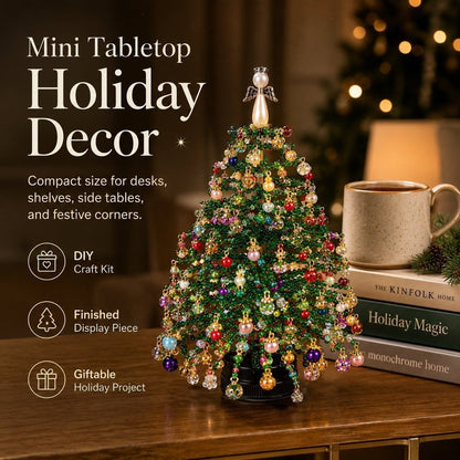 🎄 DIY Beaded Christmas Tree Kit – Create Your Own Holiday Magic
