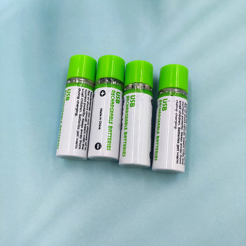 4-Pack USB Rechargeable AA & AAA Batteries – Built-In USB Charging