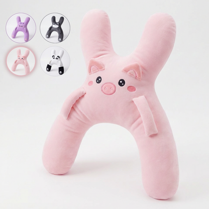 Kids X-Shaped Travel Hug Pillow 🧸 Cozy Car Nap Buddy