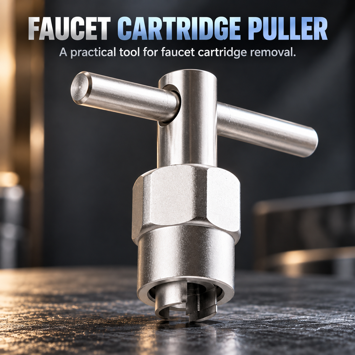 🚿🔧 Faucet Cartridge Puller Tool – Heavy-Duty T-Handle Shower Valve Cartridge Remover ✨