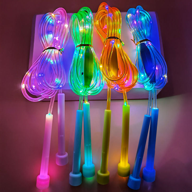 🌈 LED Light-Up Jump Rope for Kids – 3 Glow Modes & Adjustable Fit