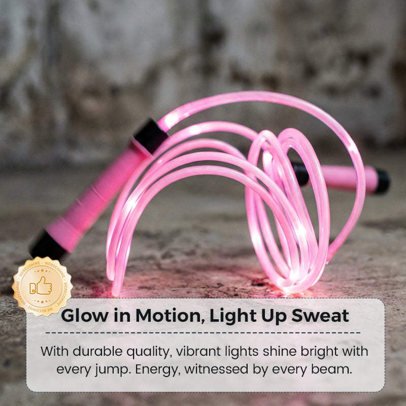 🌈 LED Light-Up Jump Rope for Kids – 3 Glow Modes & Adjustable Fit