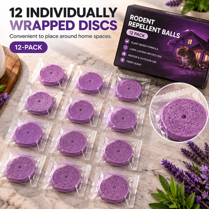 🌿🐭 12-Pack Rodent Repellent Discs – Plant-Based Scent Blend for Kitchen, Pantry & Home | Indoor & Outdoor Pest Deterrent 🏡