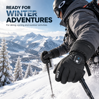 🔥 Rechargeable Heated Gloves — 3000mAh Battery, 3 Heat Levels & Touchscreen Control
