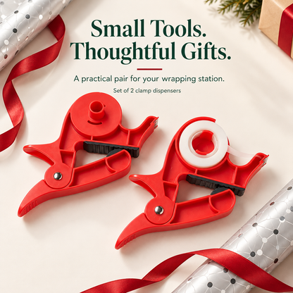 🔥🎄 Christmas Best Seller! 🎁 Gift-Wrapping Made Easy – Hands-Free Wrapping Paper Holder & Tape Dispenser ！！！✨
