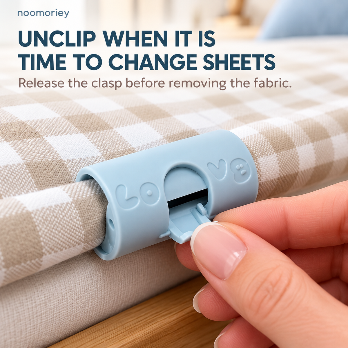 🛏️ Bed Sheet Holder Clips – Easy-Lock Fasteners for Neater, Stay-in-Place Bedding ✨