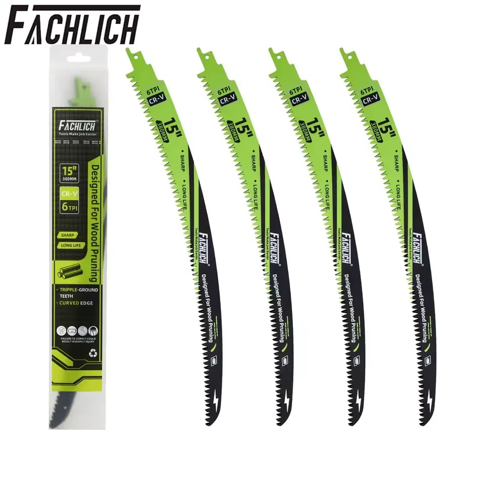 4-Piece 15-Inch Japanese Tooth Reciprocating Saw Blades