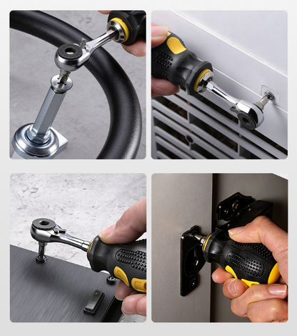 30-in-1 Tooth-Shaped Drill Bit Holder & Screwdriver Bit Set