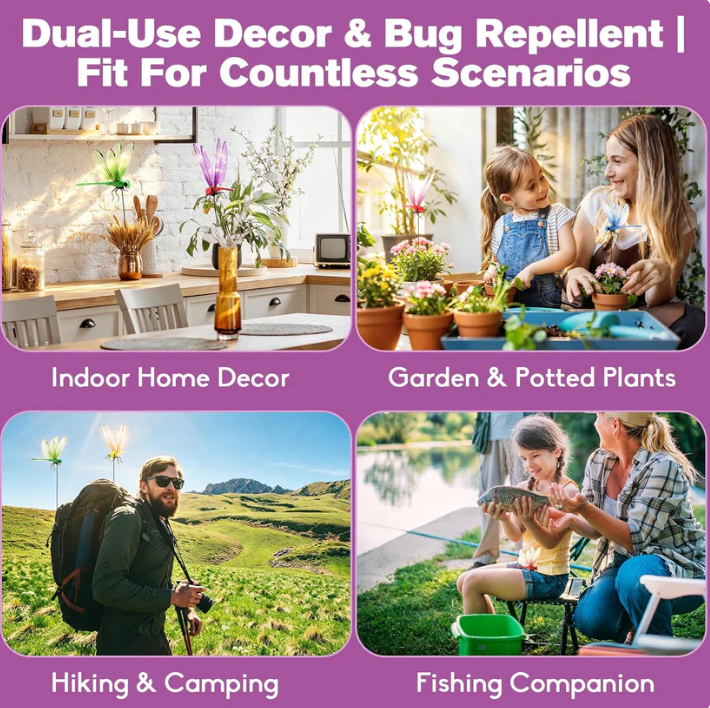 2026 Summer Hot Sale 🔥Clip-On Fake Dragonfly Decoy | Weather-Resistant Outdoor Pest Control Clip