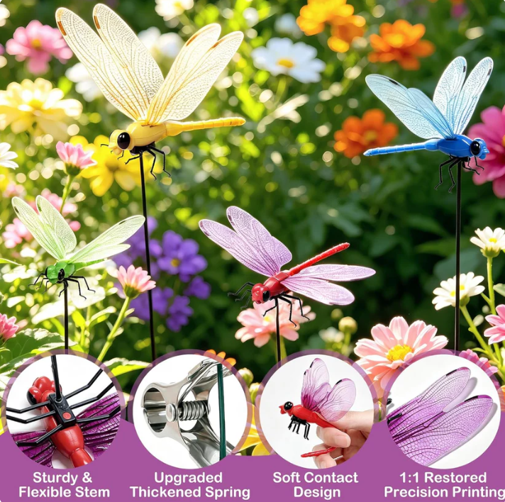 2026 Summer Hot Sale 🔥Clip-On Fake Dragonfly Decoy | Weather-Resistant Outdoor Pest Control Clip