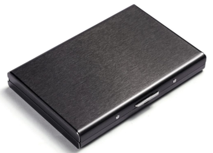💼 FAVORITE | Premium Metal Card Holder – Slim RFID WalleBUSINESS t with Matte Black Finish