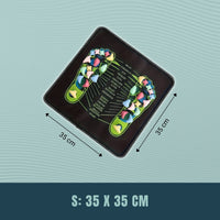 S(13.8 × 13.8 in / 35 × 35 cm)