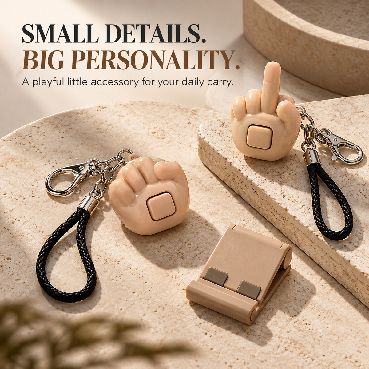 😂🖕 Press-to-Pop Middle Finger Prank Keychain – Funny Retractable Hand Charm & Novelty Gift 🎁