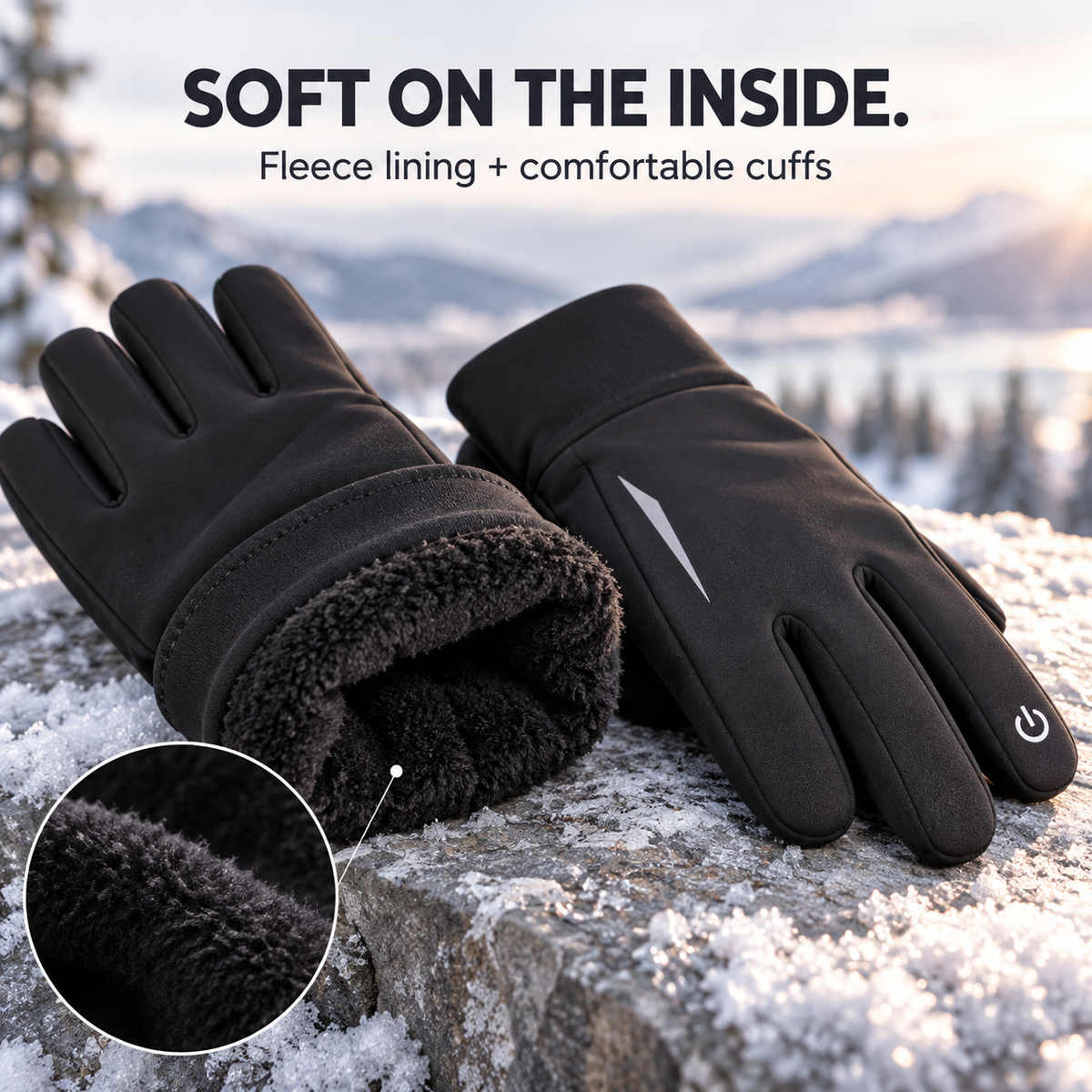 🧤 Unisex Winter Fashion Gloves – Warm Fleece-Lined, Touchscreen-Compatible & Anti-Slip ❄️📱