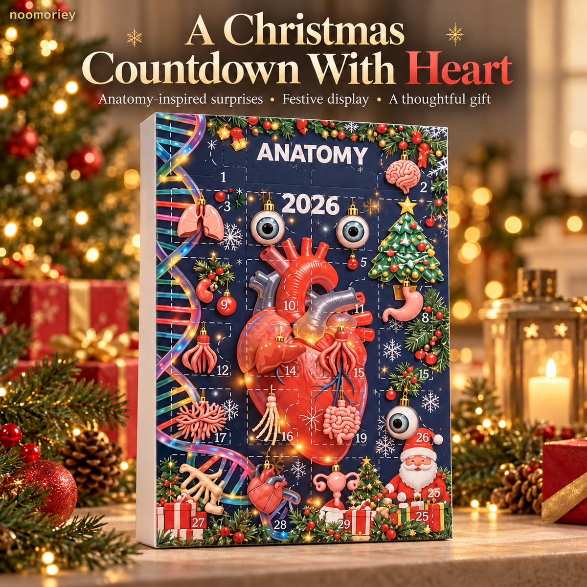 🫀 Anatomy Christmas Advent Calendar – A Curious Holiday Countdown 🎄