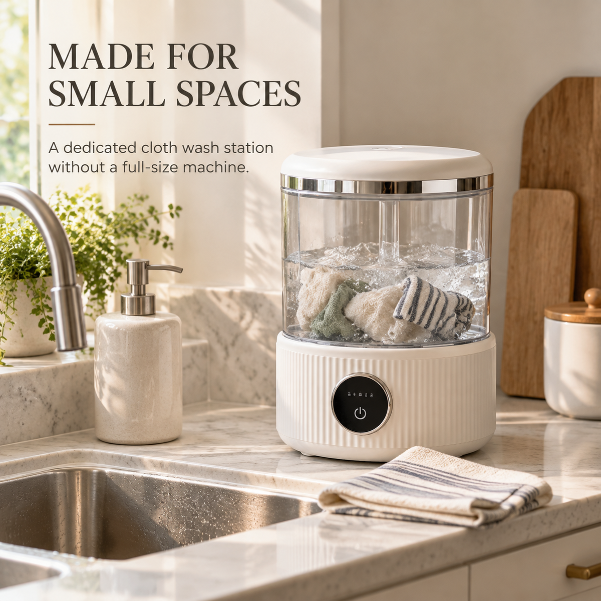🧺✨ LuneaClean Mini Express Washer – Compact Washing Machine for Cleaning Cloths & Small Delicates