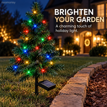 🎄 Solar Christmas Tree Stake Lights – Multicolor Outdoor Holiday Decor | 1 or 4 Trees