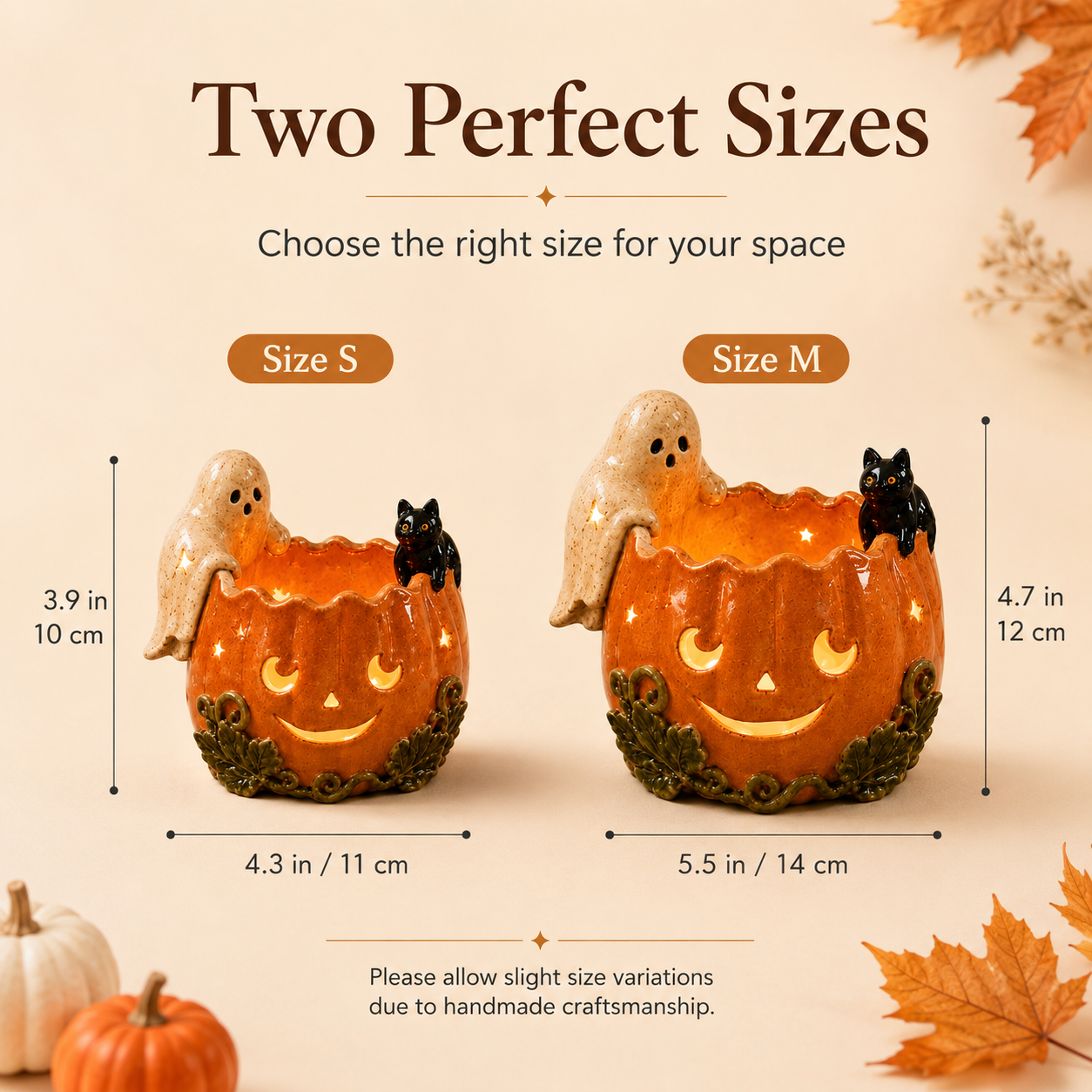 ✨Whimsical Ceramic Pumpkin Holder🎃