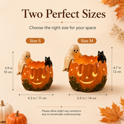✨Whimsical Ceramic Pumpkin Holder🎃