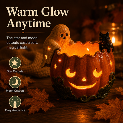 ✨Whimsical Ceramic Pumpkin Holder🎃