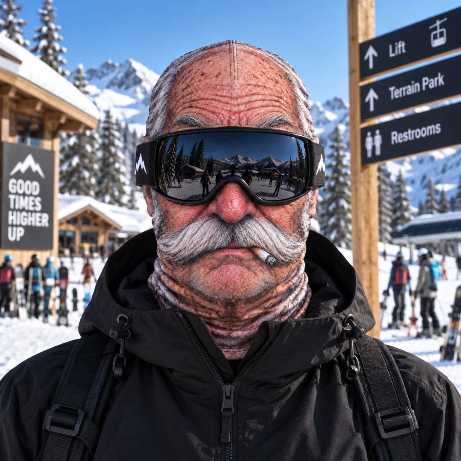 Custom Funny Ski Mask - Personalized Birthday Gifts For Ski Lovers - Born For The Slopes