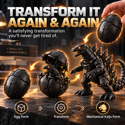 🥚🦖 Egg to Godzilla – 2-in-1 Transforming Mechanical Monster Figure