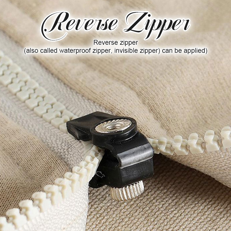 Replacement slider on reverse style zipper