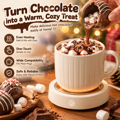🔥CozyGlow Mug Warmer – Chocolate Melting & Hot Drink Warming
