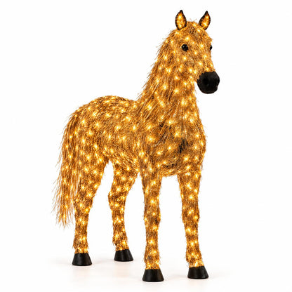Double Horse Light-Up Christmas Set.