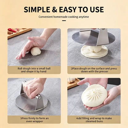 🥩Stainless Steel Burger Press 4.72" Round Smash Burger Press🍔