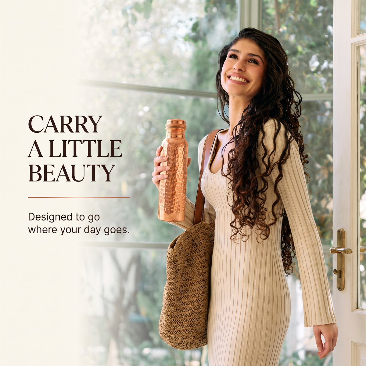✨Pure Hammered Copper Water Bottle 800 ML - Ayurvedic Detox Bottle