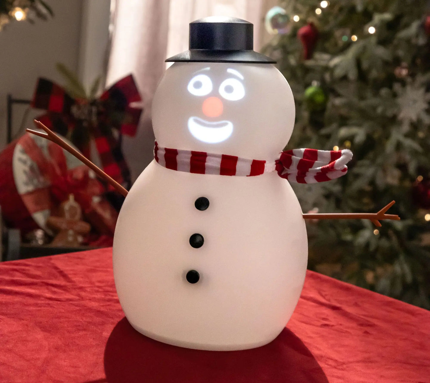12" Animated Talking Snowman with Speaker & LED