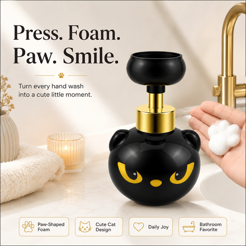 🐾Cat Paw Foam Soap Dispenser-Pressing a Paw and Getting a Smile Back