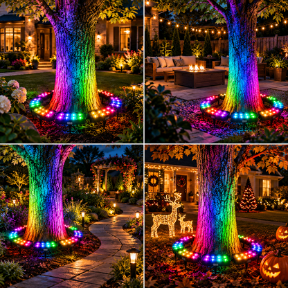 💜💙💚 One Tree. Endless Colors. – Solar RGB Landscape Ring Light